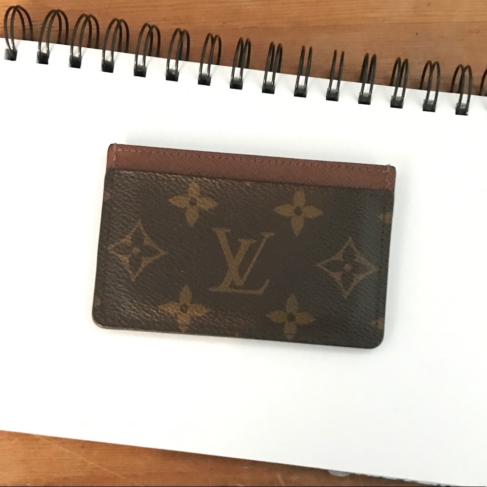 Louis Vuitton leather card wallet